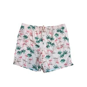 Old Navy‎ Men's XXL Swim Trunks Flamingo Print UFP 40 Quick Dry New With Tags